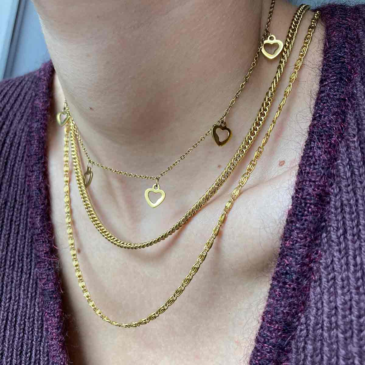 Modestia Chain Gold 6MM Αλυσίδα λαιμού από ανοξείδωτο ατσάλι 316L
